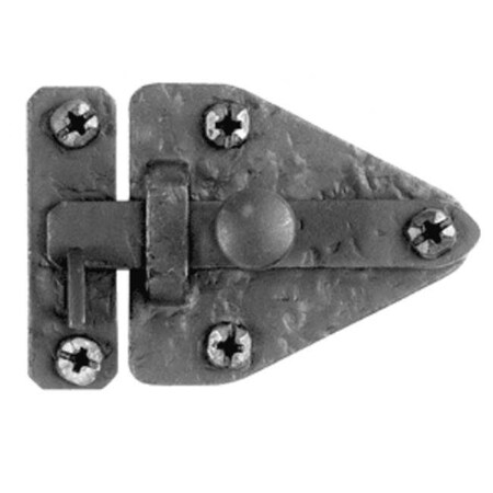 Acorn Mfg Acorn RL7BP 3-7/16" Arrowhead Cabinet Latch - Black Iron RL7BP